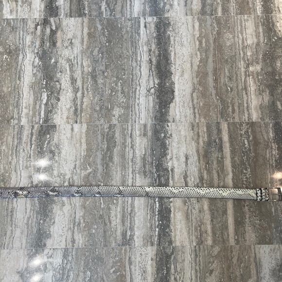 SNAKE SKIN PHYTON ITALIAN BELT NEW - Picture 5 of 6